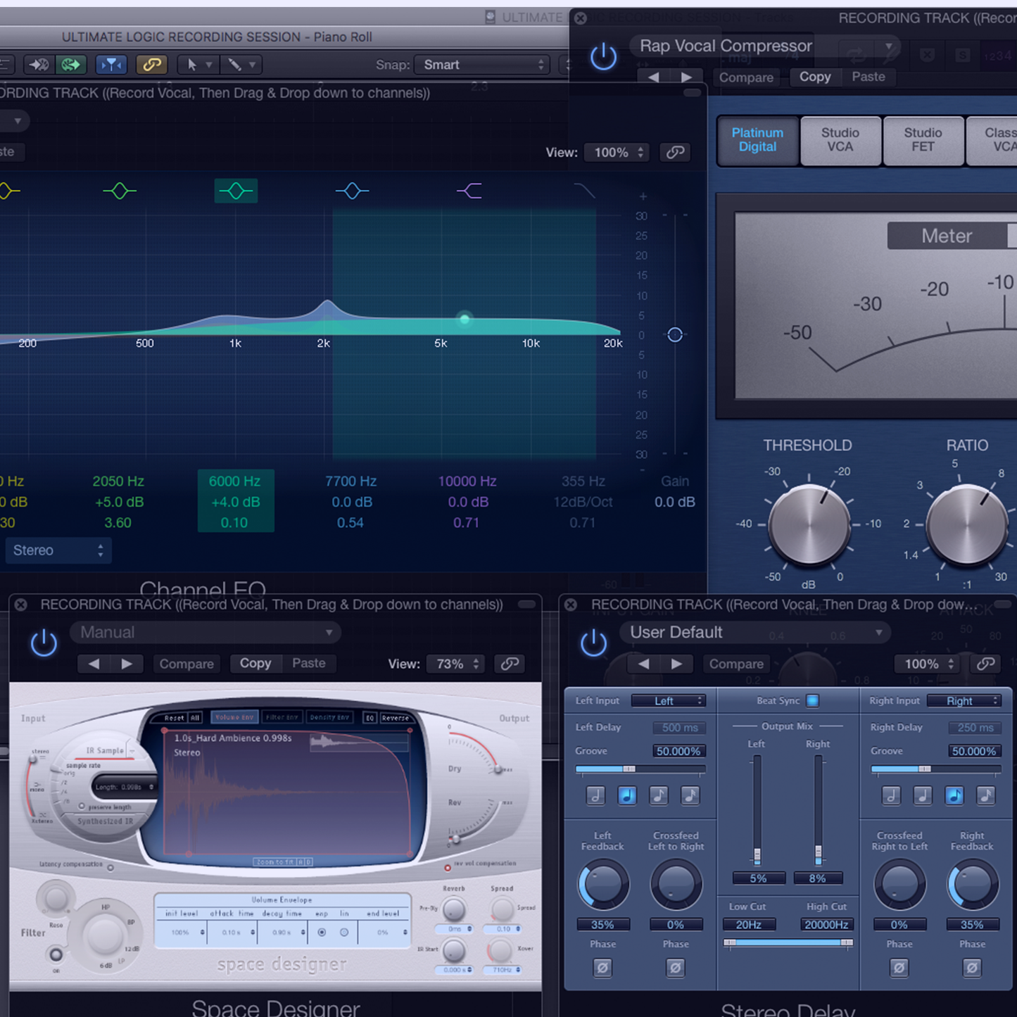 Vocal presets designed to save time and instantly sound professional in logic pro x